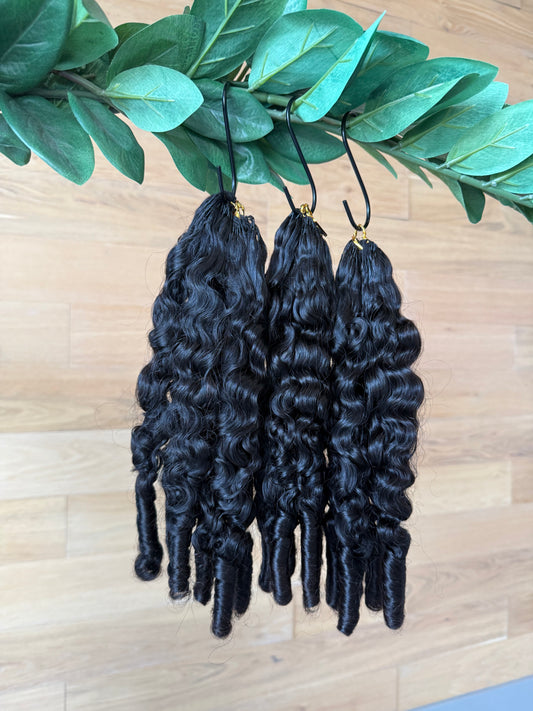Burmese Spiral Curly Crochet Human Hair