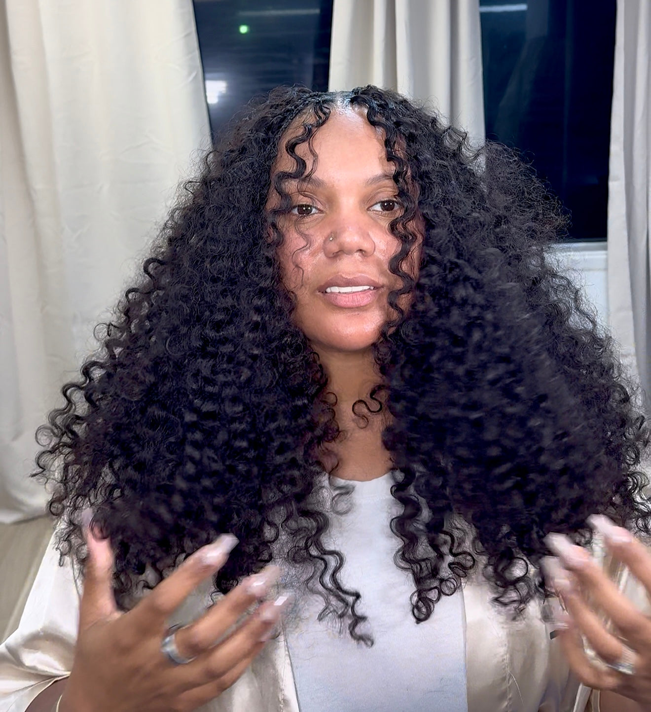 Burmese Curly Crochet Human Hair