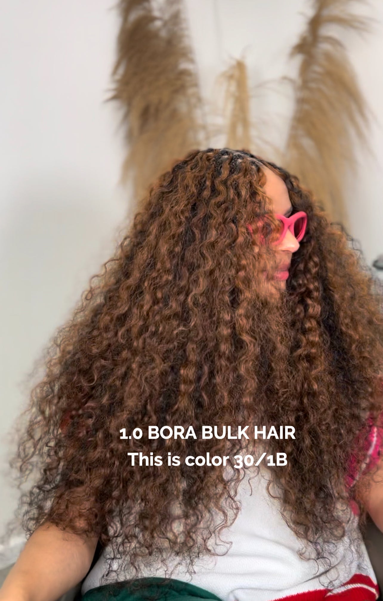 Raw Bora Curly Bulk Hair - COLOR 30 image 3