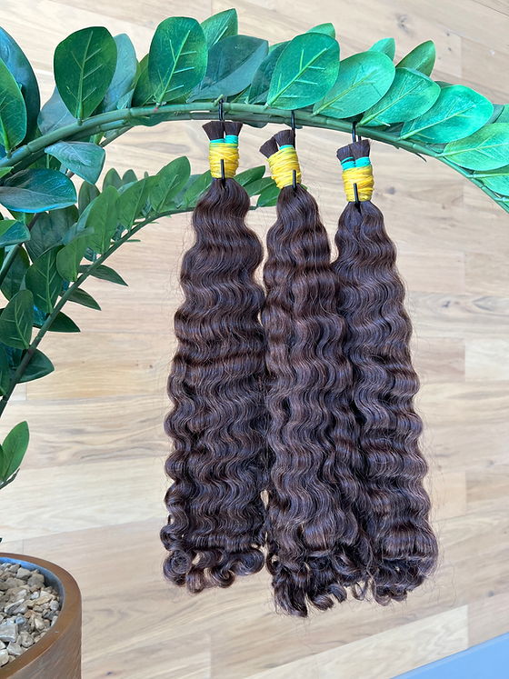 Raw Bora Curly Bulk Hair - COLOR 4